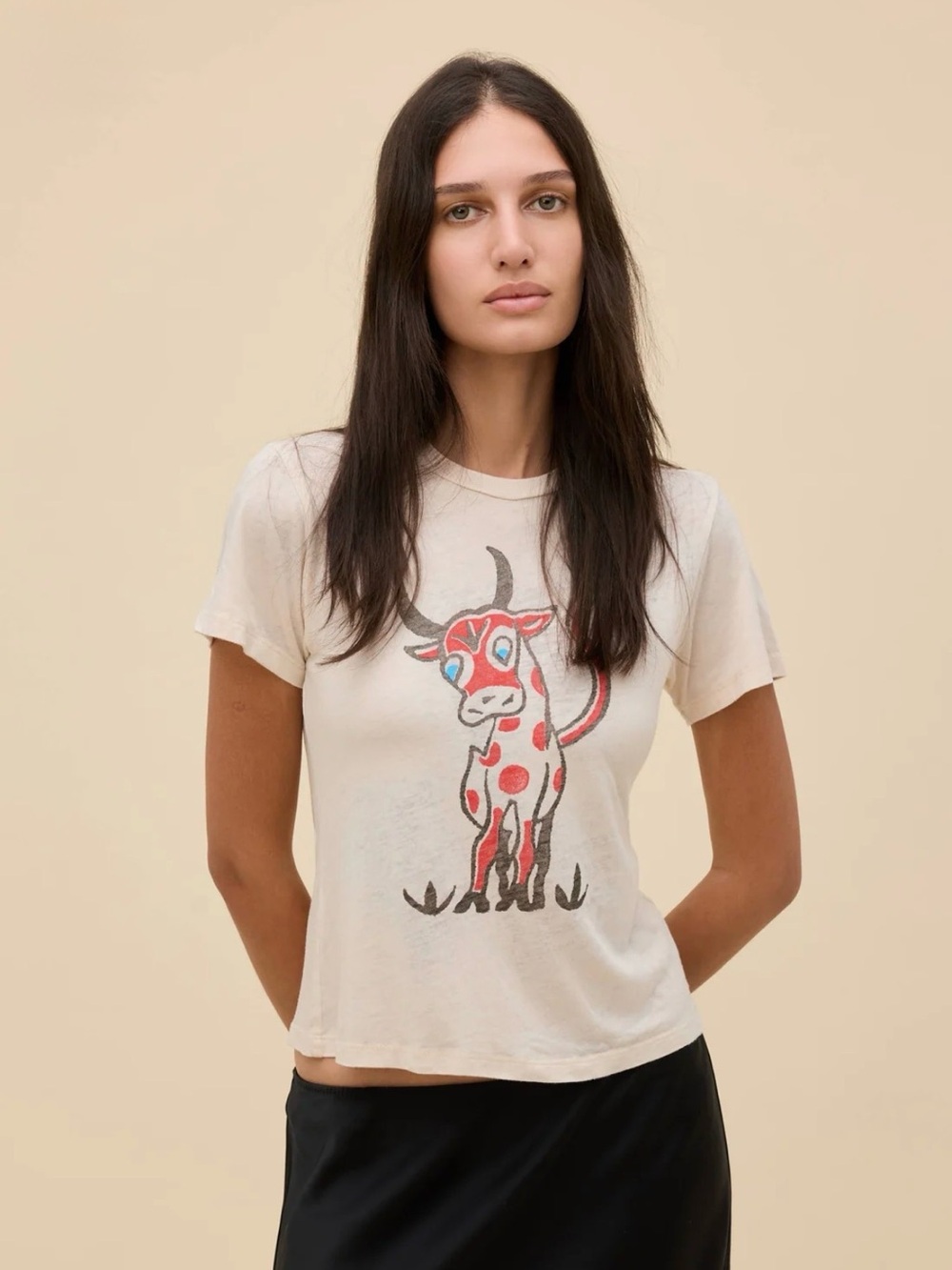 Daydreamer BULL BUTTERFLY BURNOUT VINTAGE TEE